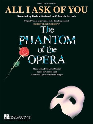 cover image of All I Ask of You (from the Phantom of the Opera) Sheet Music